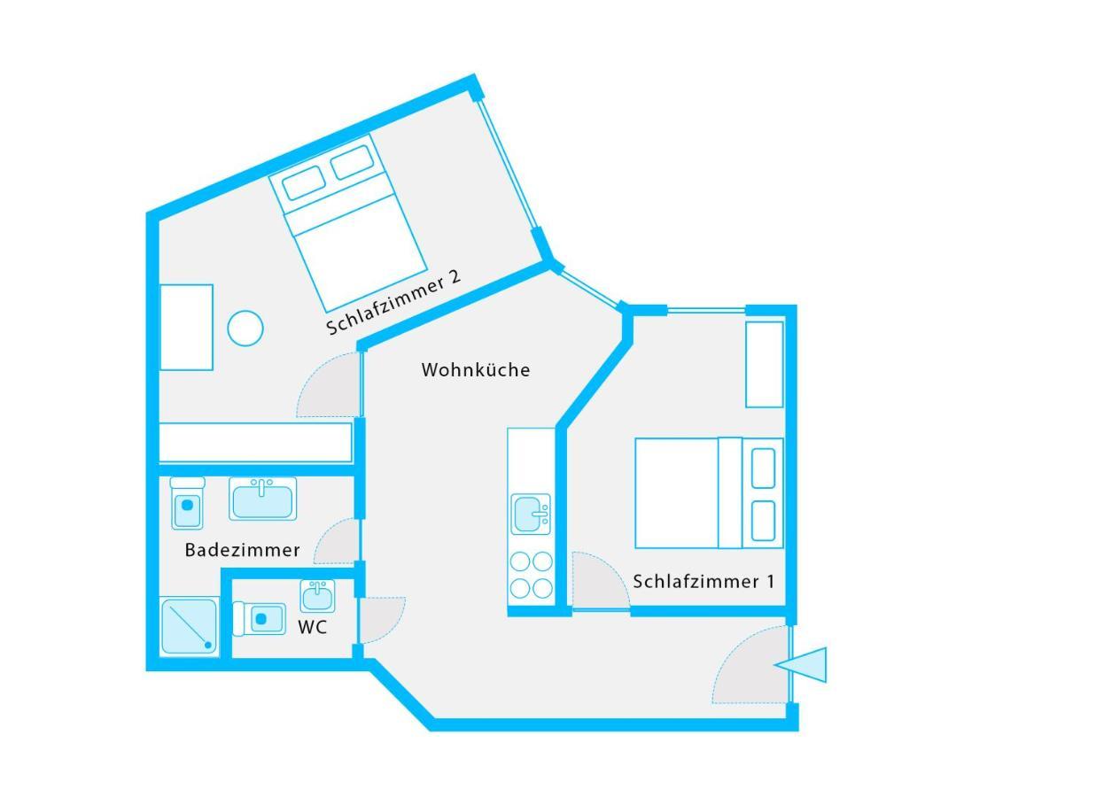 The Mierendorf Hinterhaus, 2 Bed Rooms Up To 4 People Berlin Kültér fotó